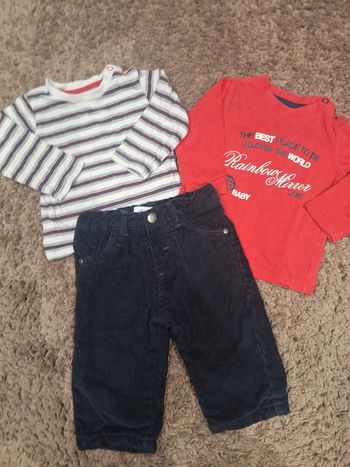 Lot 3 pièces taille 6 mois