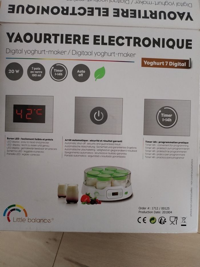 Yaourtière électronique little balance - photo numéro 6