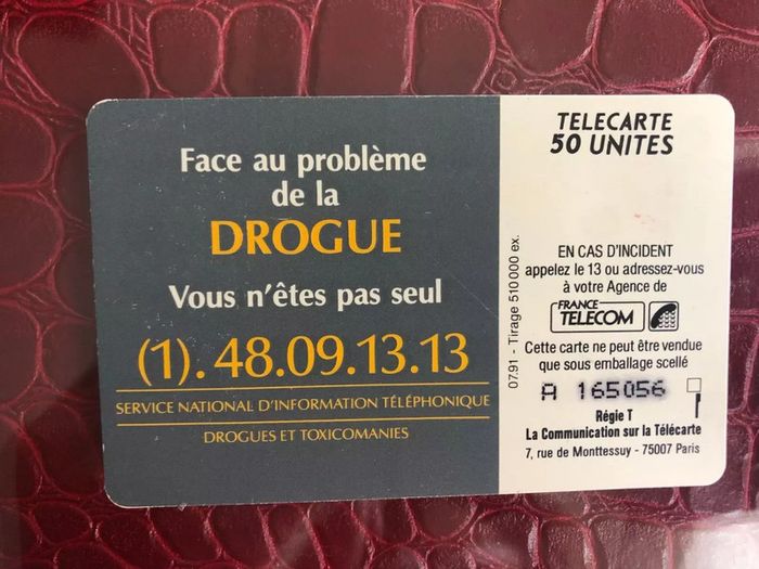 Lot 9 télécartes France 1991 French Phonecards 1991 - photo numéro 17