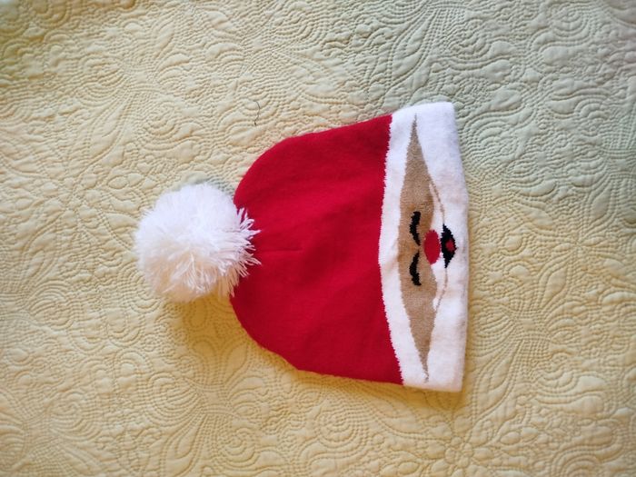 Bonnet père Noël enfant 3 ans