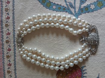 Collier vivienne westood trio de perle argent