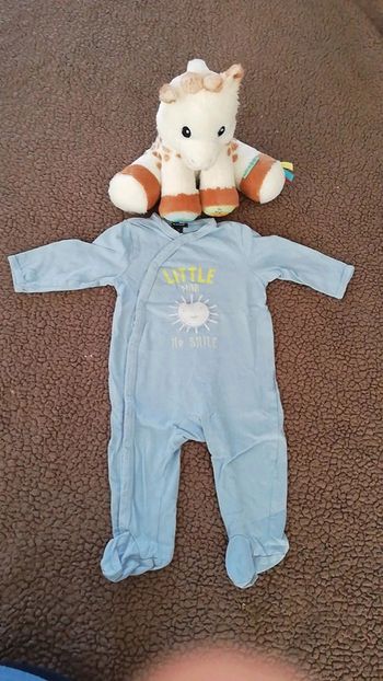 Pyjama 1 pièce coton 6 mois theme soleil