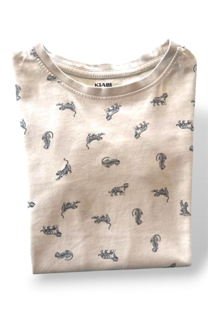 T-shirt manches courtes / col rond / blanc/ garçon / 4ans-102cm / kiabi eco conception - photo numéro 4