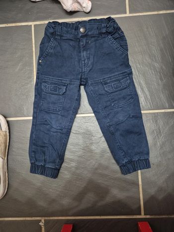 Pantalon cargo bleu marine