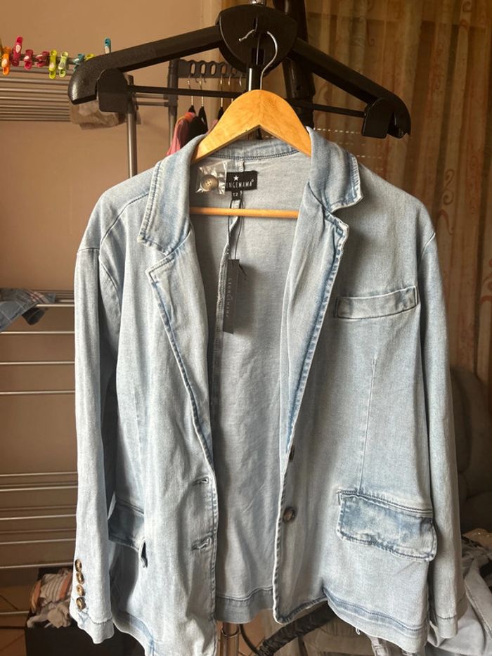 Veste en jean bleu clair Grungemama
