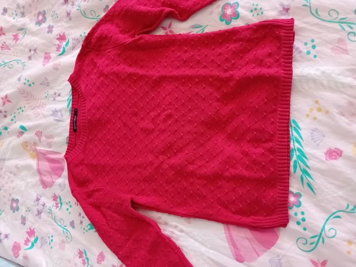 pull rouge monoprix taille 2
