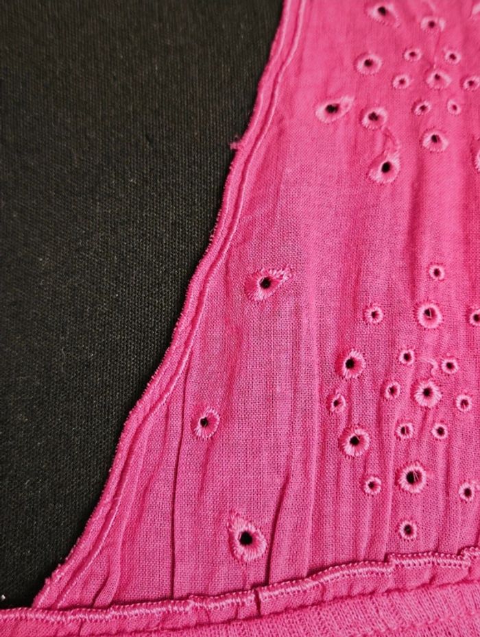 NEUF Top sans manche Chattawak fuschia taille 36 - photo numéro 7
