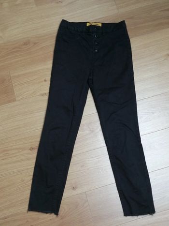 Jean noir à boutons Taille haute Jennifer