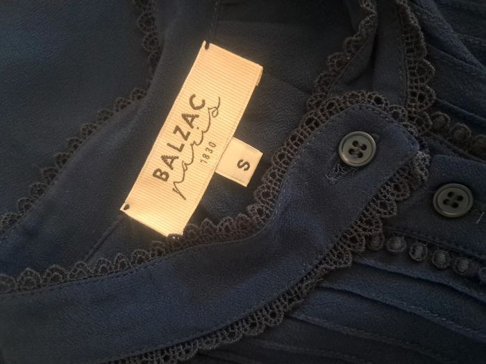 Balzac chemise blouse marine T . 36/38 - photo numéro 11