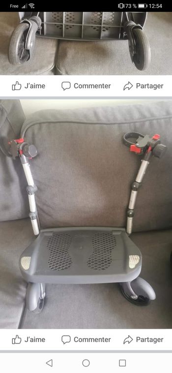 Marche bébé pour poussette