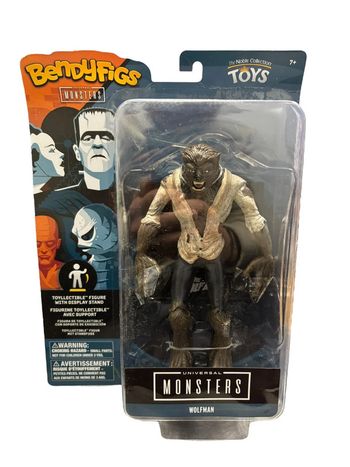 Figurine BendyFigs Universal Monsters Wolfman 16 cm The Noble Collection neuf