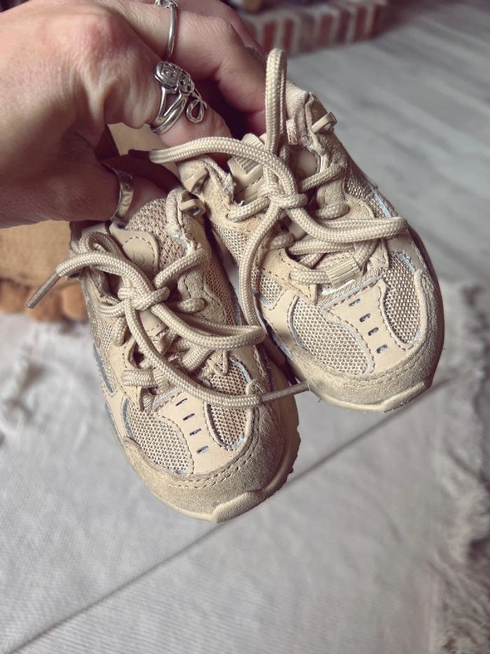 Baskets à lacet beige fila 20 - photo numéro 6