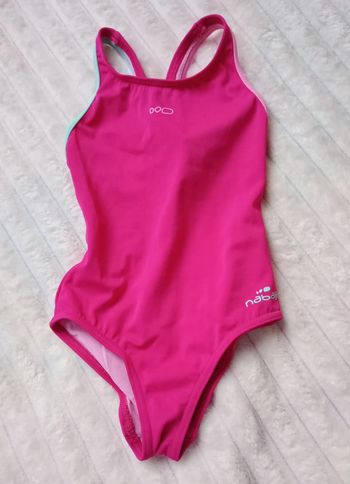 Maillot 1 pièce rose 8 ans