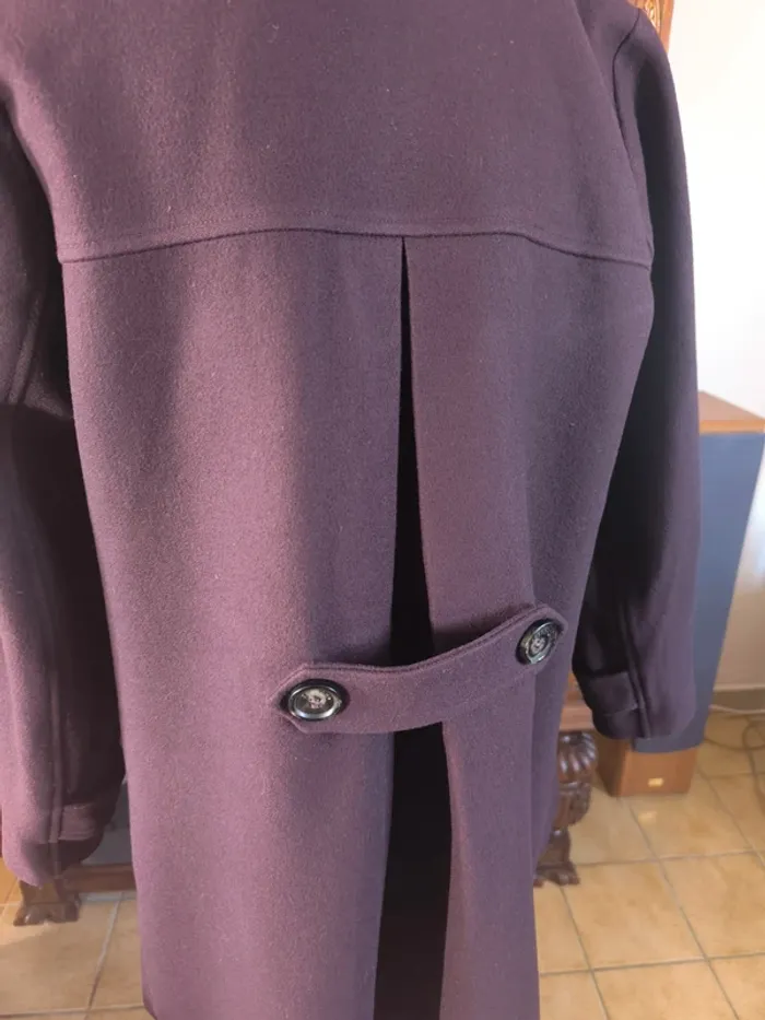 Magnifique manteau laine couleur prune - photo numéro 9