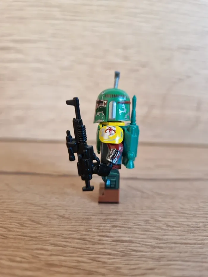 Figurine type lego Cobb Vanth Boba Fett Mandalorian star wars - photo numéro 2