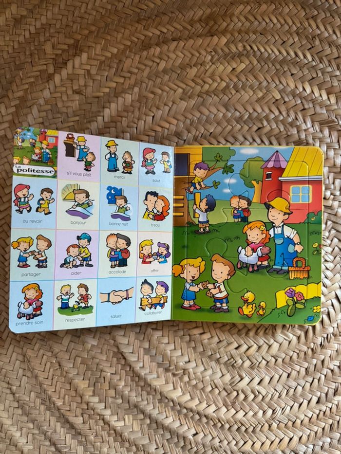 Livre Puzzle encyclopédie mes premières valeurs 🍒 - photo numéro 6