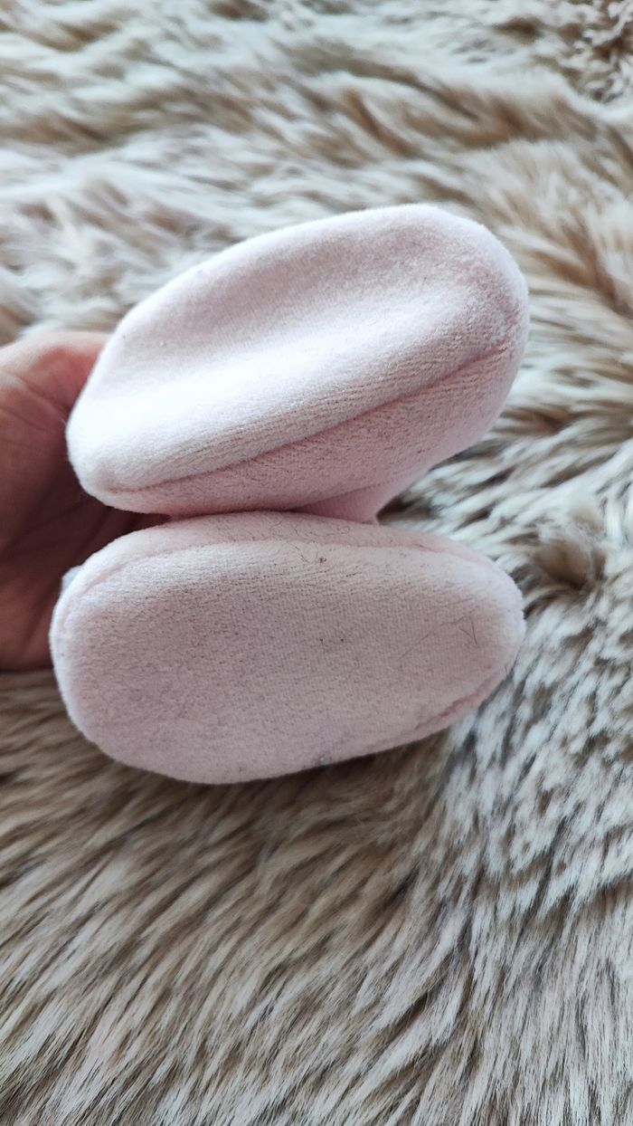 Chaussons rose lapin 3/6 mois - photo numéro 2