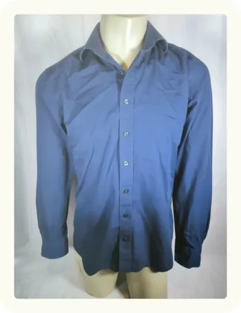 Chemise manches longues homme Café coton Taille M 38