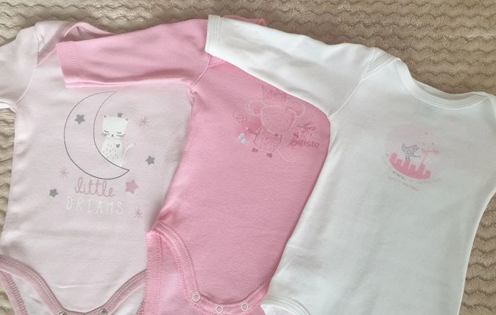 Lot de bodys manches longues 3 mois - photo numéro 3