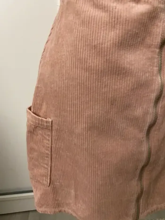 Jupe velours côtelé rose Denim co - photo numéro 3