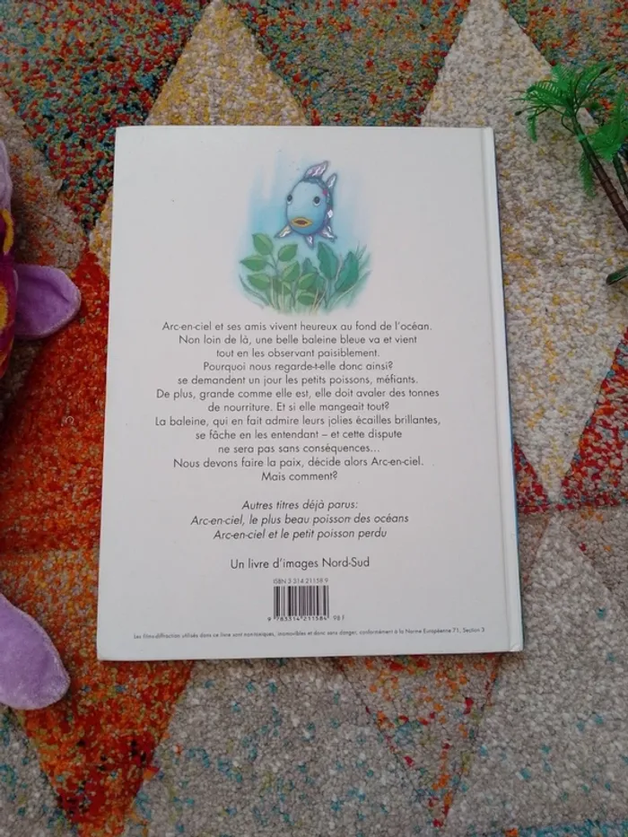 Le poisson arc en ciel fait la paix + grosse peluche poisson - photo numéro 4