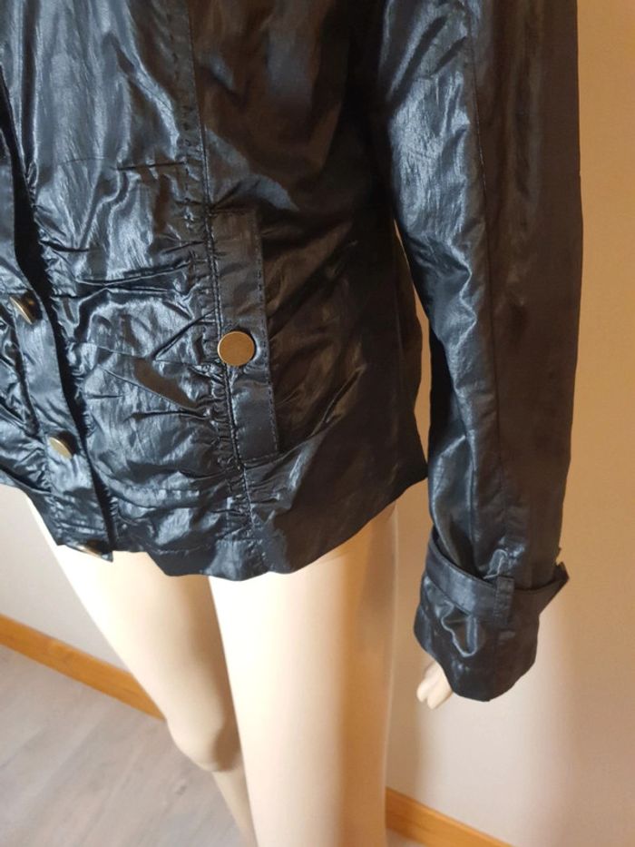 Veste Salt & Pepper noire effet huilée T.42 - photo numéro 6
