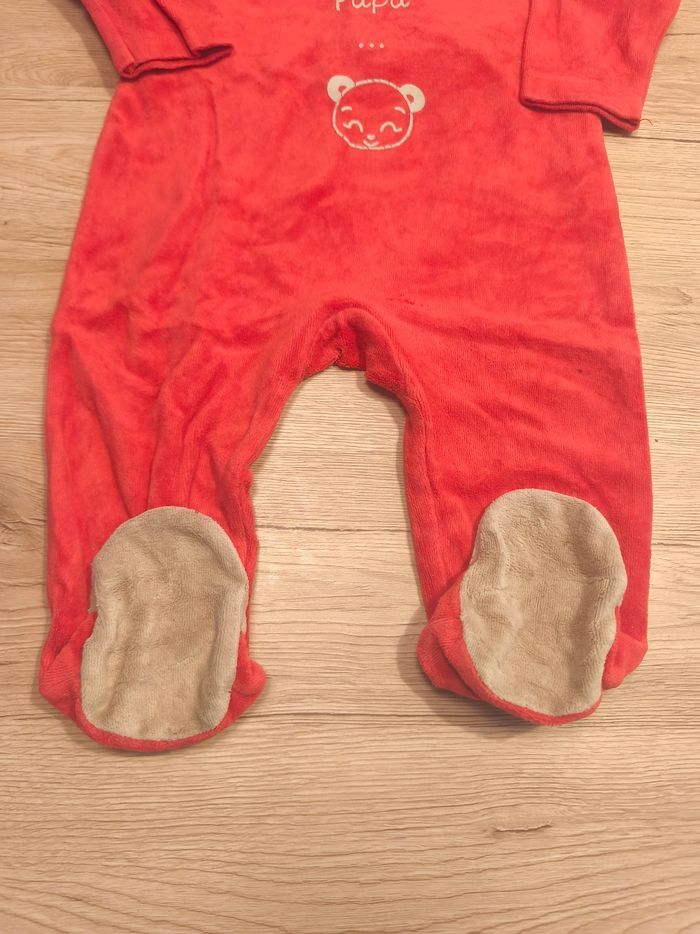 Pyjama velours 1 pièce 12 mois - photo numéro 3