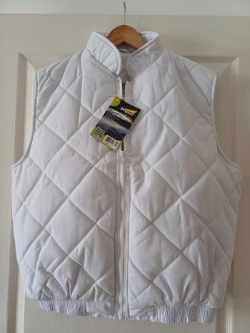 Veste sans manches blanches taille XL neuve