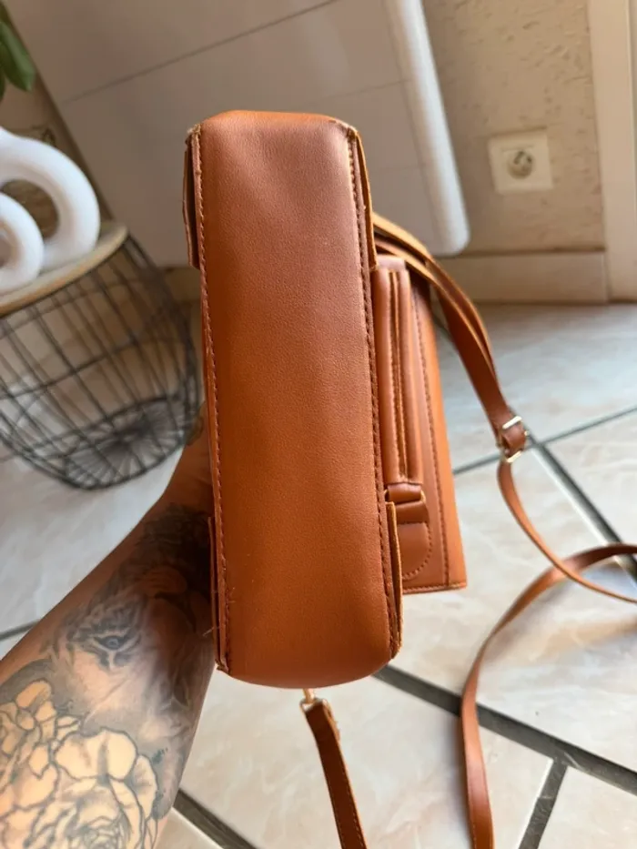 sac à main marron - photo numéro 5
