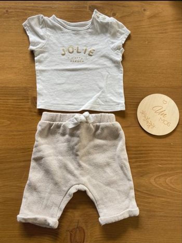 Ensemble bébé fille, taille 1 mois