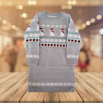 Pull de Noël / Robe Pull Fille - 2-3 Ans