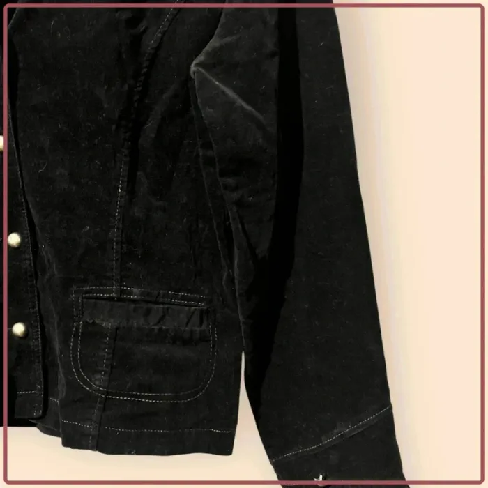Veste Burton en velours – Taille L – noire – élégante et féminine - photo numéro 3