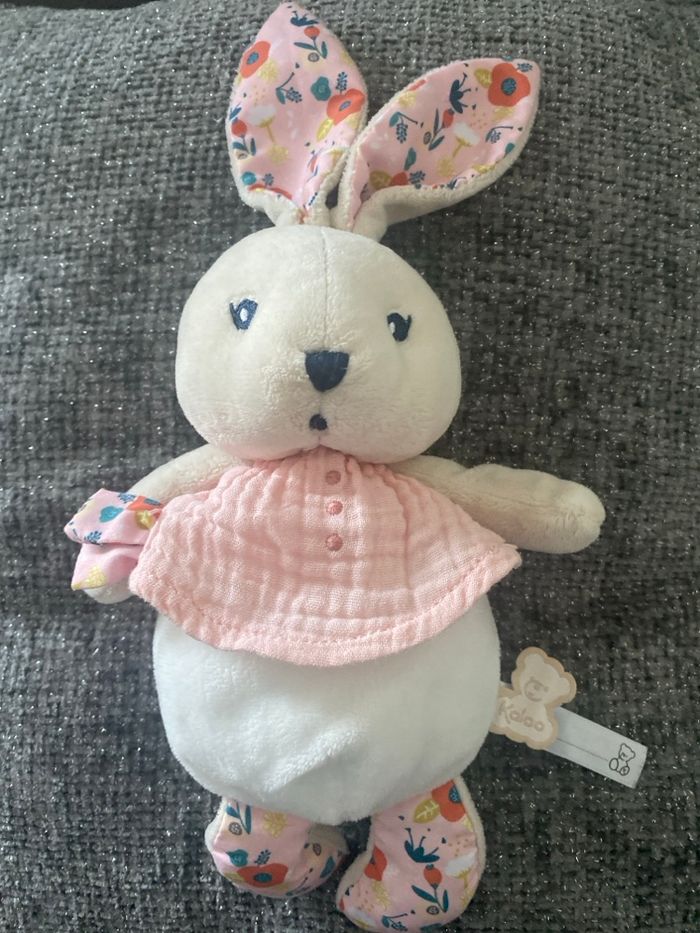 Doudou lapin kaloo k’doux rose