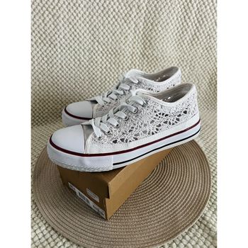Baskets basses en toile et macramé taille 38 Kiabi