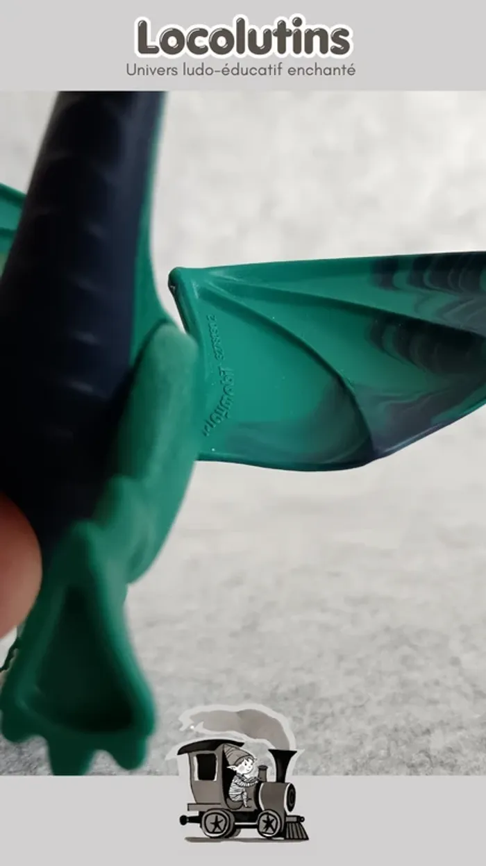 🚂 Playmobil dragon bébé vert - photo numéro 4