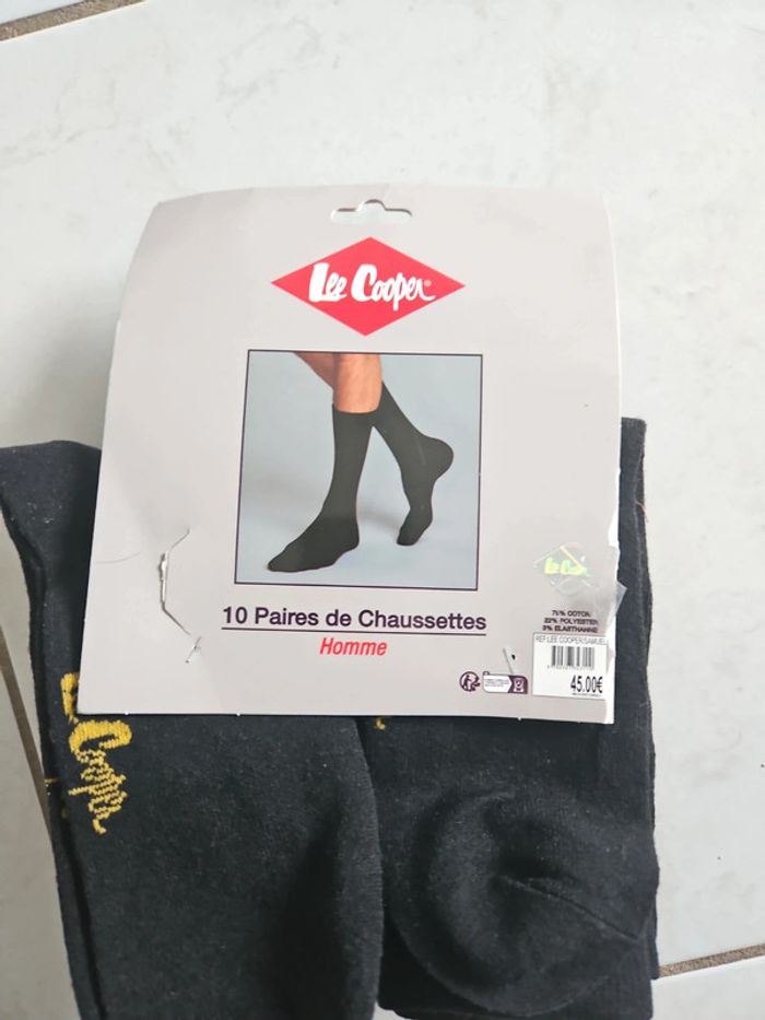 Pack de 10 paires de chaussettes homme Lee Cooper 43/46 Neuf U32 - photo numéro 4
