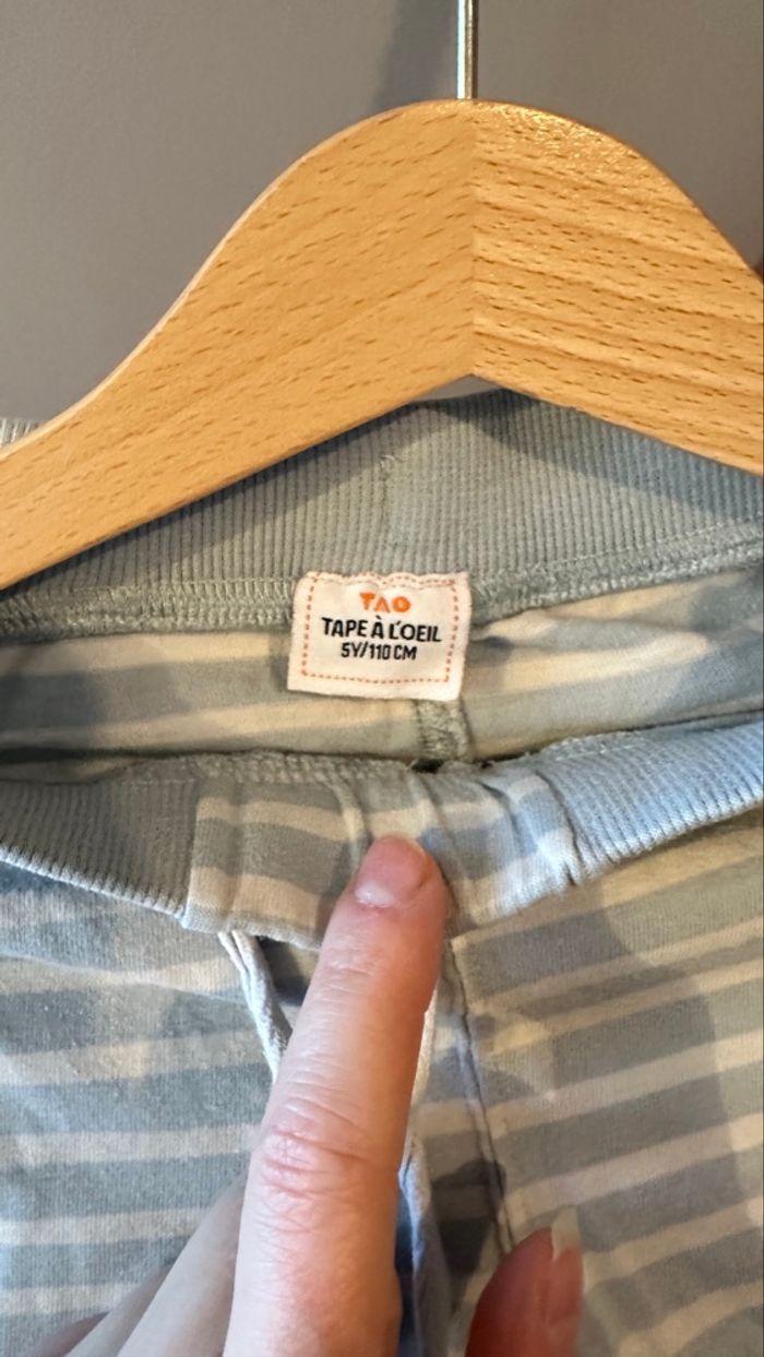 💜 Pyjama deux pièces blanc motif hiver tape à l’œil 5 ans 💜 - photo numéro 5