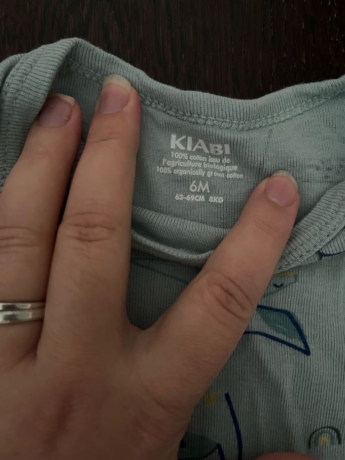 Lot 4 Bodys Bébé Garçon 6 Mois (Kiabi & Snoopy) - Manches Courtes - photo numéro 9