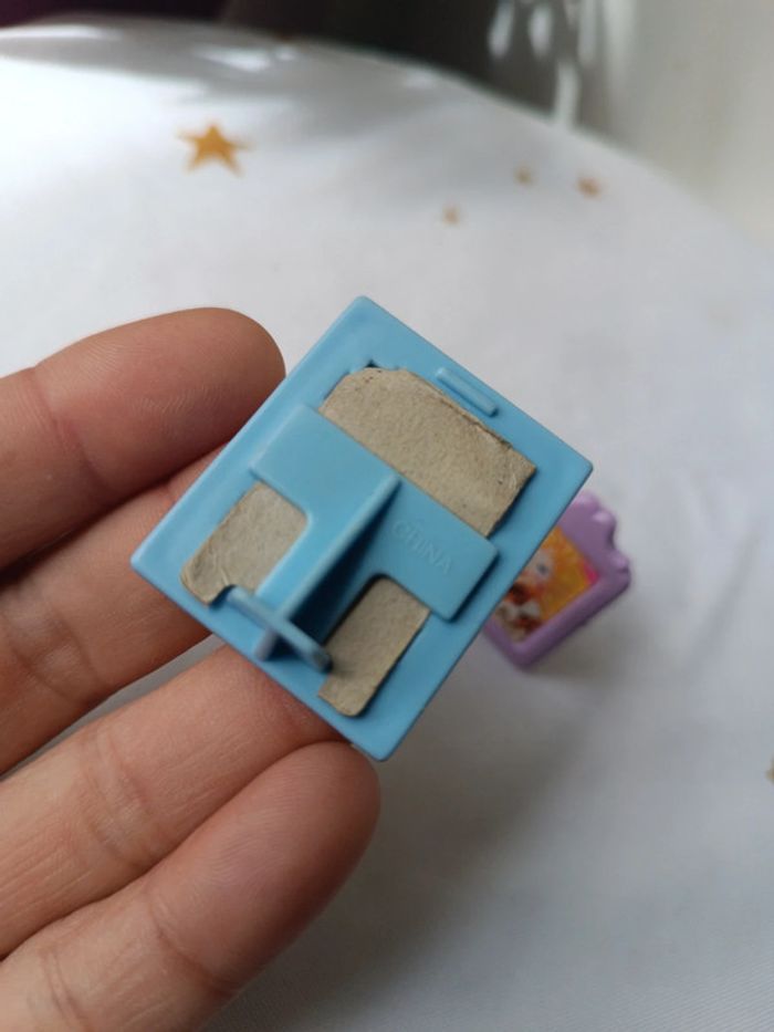 Cadre photo picture barbie mattel vintage bleu blue violet purple rose pink poupée doll mannequin - photo numéro 3