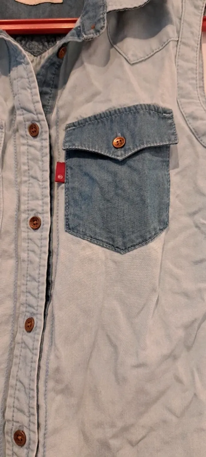 Gilet sans manches en jeans,  Levi's, 14 ans - photo numéro 3
