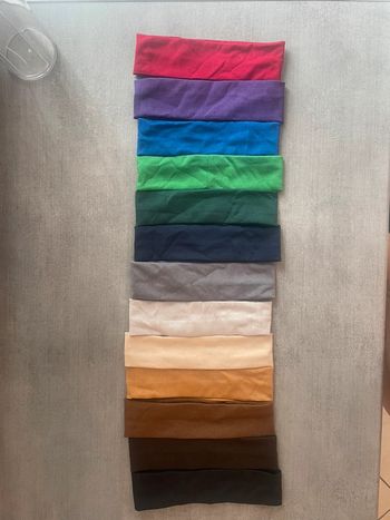 Bandeau cheveux colorés