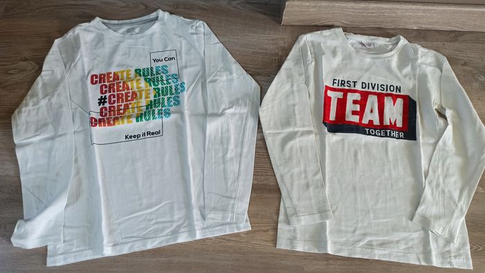 Lot de t-shirts manches longues garçon 12 ans - photo numéro 2