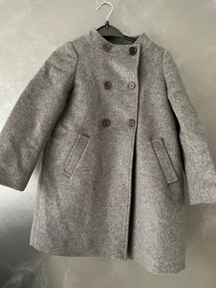 Manteau gris fille enfant bonpoint - photo numéro 4