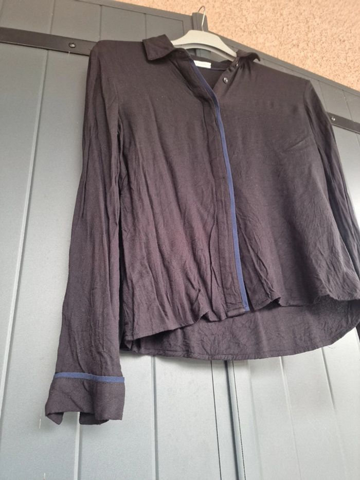 Chemise noir et bleu marine - photo numéro 5