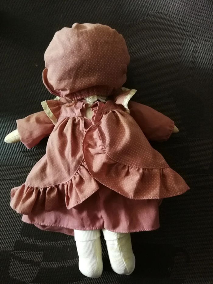 Poupée chiffon ancienne vintage fait main - photo numéro 2