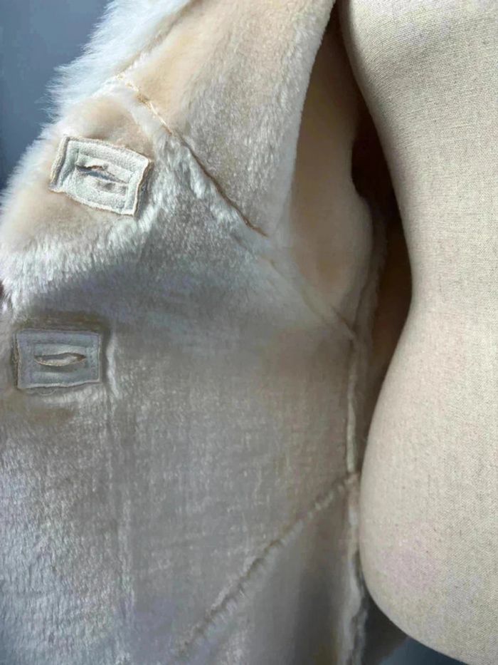 Veste longue en fausse fourrure taille S - photo numéro 3