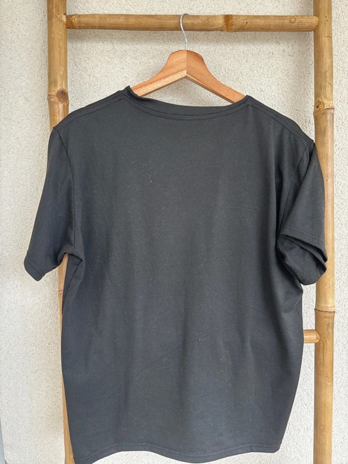 t-shirt uni noir basique taille L Shein - photo numéro 5