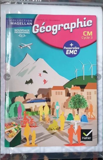 Géographie CM cycle 3 magellan Hatier