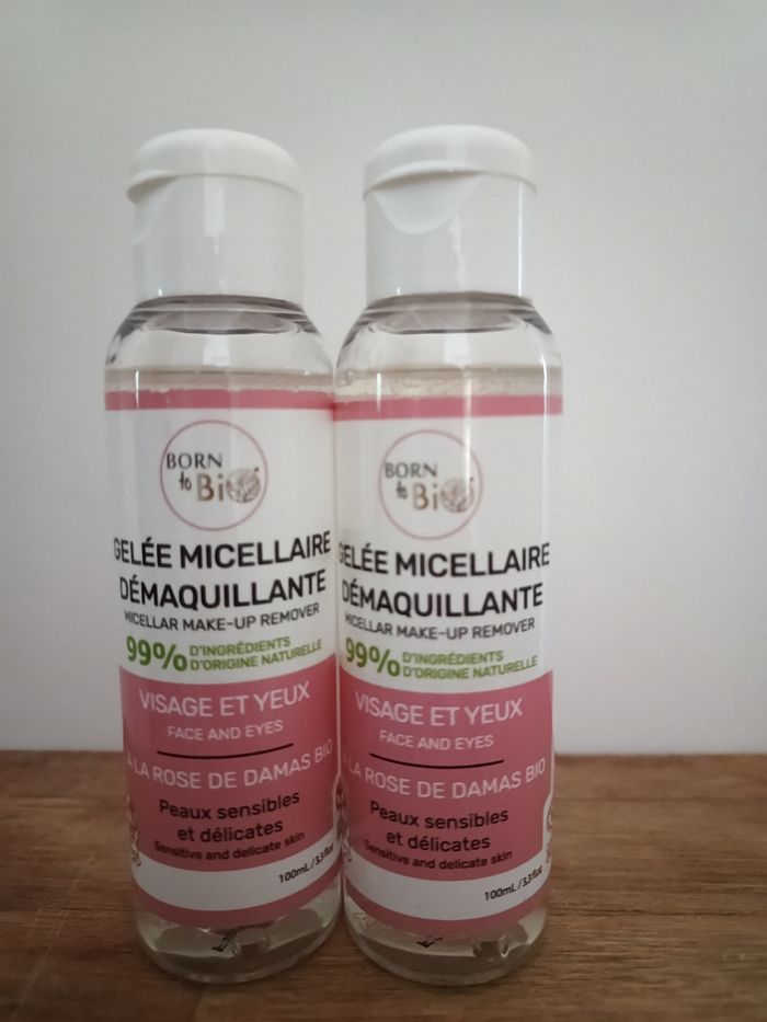 Lot de 2 bouteilles gelée micellaire démaquillante