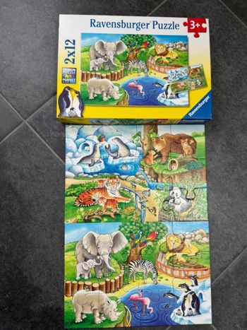 Ravensburger Puzzle 2x24 p Bienvenue au zoo Dès 4 ans